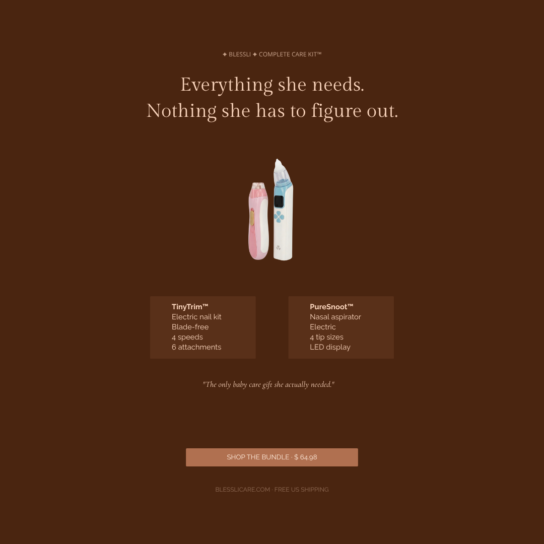 Blessli PureSnoot™ — Baby Nasal Aspirator