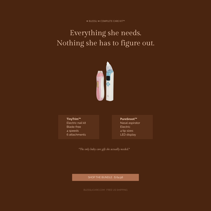 Blessli PureSnoot™ — Baby Nasal Aspirator