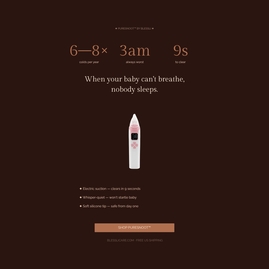 Blessli PureSnoot™ — Baby Nasal Aspirator