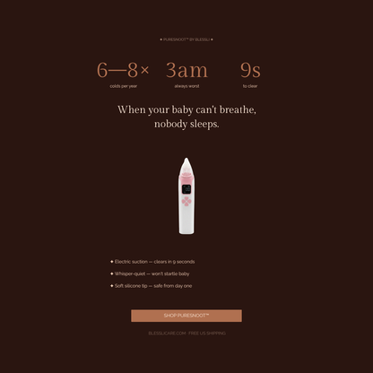 Blessli PureSnoot™ — Baby Nasal Aspirator