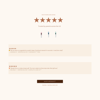 Blessli PureSnoot™ — Baby Nasal Aspirator