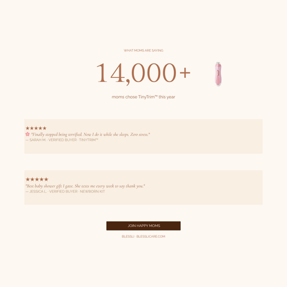 Blessli TinyTrim™ — Baby Electric Nail Care Kit